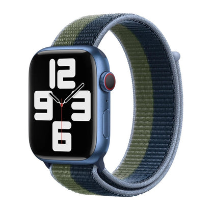 Official Apple iWatch Strap 38mm 40mm 41mm - Abyss Blue/Moss Green OPEN BOX ML2Q3ZM/A