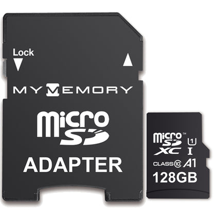 MyMemory 128GB V10 High Speed microSD Card (SDXC) A1 UHS-1 U1 + Adapter - 100MB/s