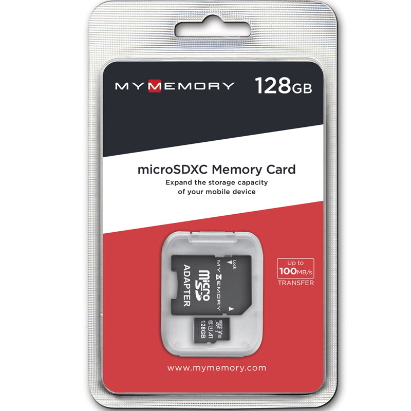 MyMemory 128GB Micro SD Card (SDXC) UHS-I U1 + Adapter - 80MB/s