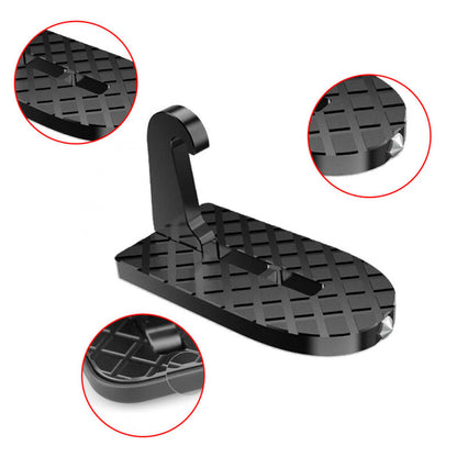 Multifunction Car Assist Folding Pedal - Black