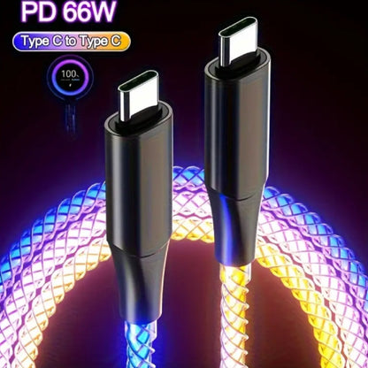 Neon USB-C to USB-C 66W Fast Data Charging Cable