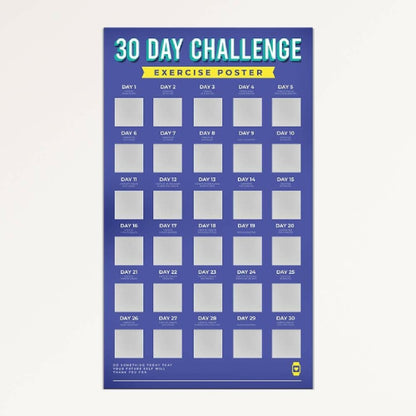 BUCKET LIST - 30 Day Challenge Poster Fitness
