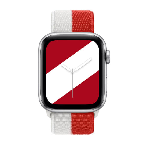 Apple Official Watch Sport Loop 42mm / 44mm / 45mm / 49mm - Red / White