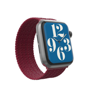 GEAR4 IWatch Compatible with Apple Watch 41/40/38 mm  Braided Solo Loop LG Band Wine