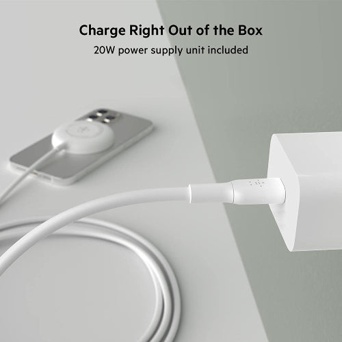Belkin 18W MagSafe Compatible Wireless Charger - White