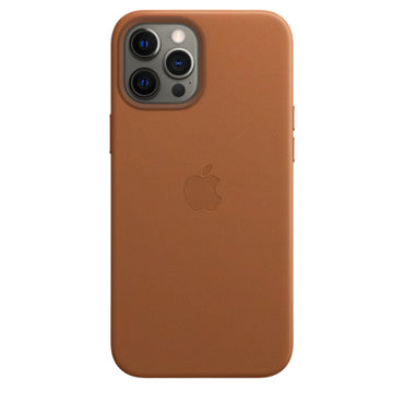 Apple iPhone 12 Pro Max Leather Case with MagSafe - Saddle Brown (Open Box)