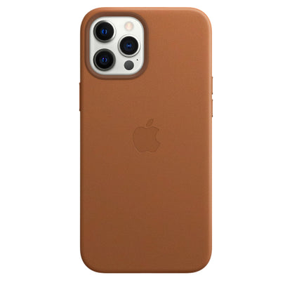 Apple iPhone 12 Pro Max Leather Case with MagSafe - Saddle Brown (Open Box)