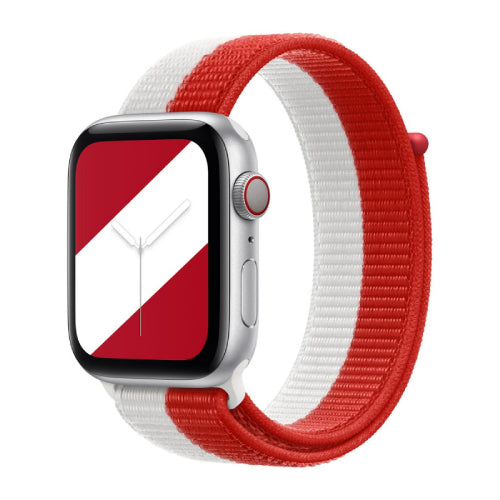 Apple Official Watch Sport Loop 42mm / 44mm / 45mm / 49mm - Red / White