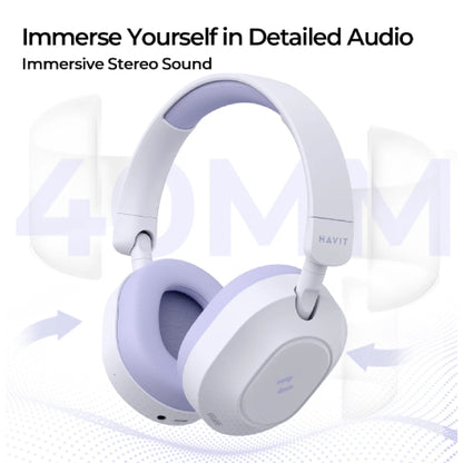 HAVIT LIFE NC01H Wireless Bluetooth Headphones H668BT - Purple