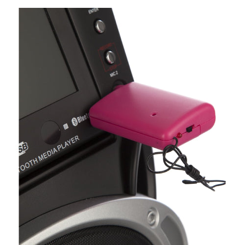 RockJam High-Fidelity Wireless Microphone for Karaoke and Home - Pink