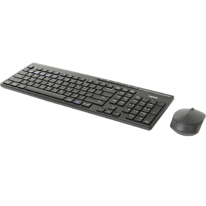 Rapoo 8100M (QWERTY) Multi-mode Wireless Desktop Combo Set - Black