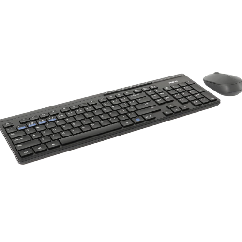 Rapoo 8100M (QWERTY) Multi-mode Wireless Desktop Combo Set - Black