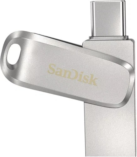 Sandisk Ultra Dual Drive Luxe, USB Type-C & Type-A Flash Drive 64GB Bulk New, SDDDC4-064G OFFICIAL REFURB