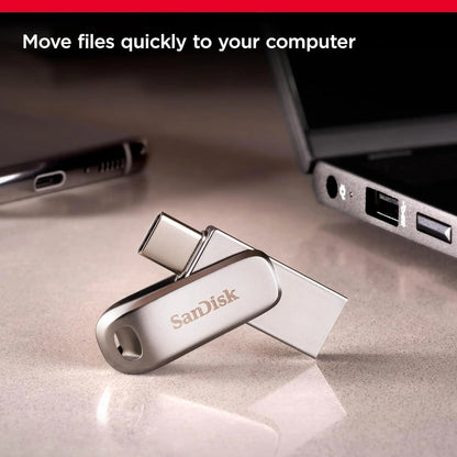 Sandisk Ultra Dual Drive Luxe, USB Type-C & Type-A Flash Drive 64GB Bulk New, SDDDC4-064G OFFICIAL REFURB