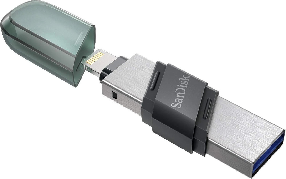 Sandisk iXpand Flash Drive Flip 64GB USB & Lightning, SDIX90N-064G OFFICIAL REFURB