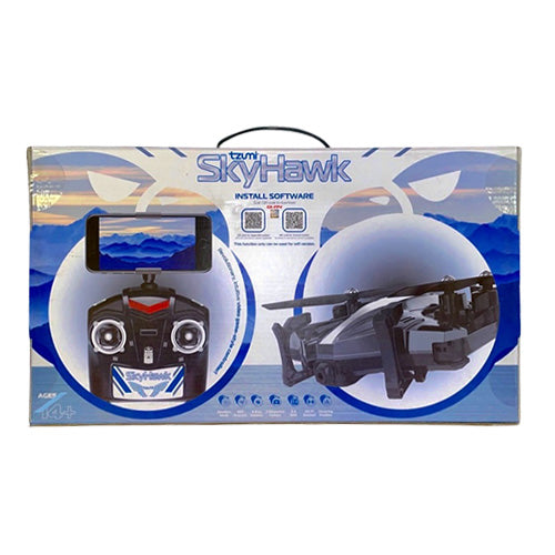 Tzumi Skyhawk 4 Channel Remote Control Foldable Quadcopter 1080P HD Wi Fi camera