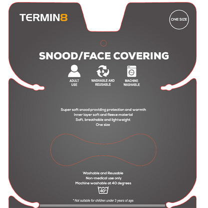 Snood Face Covering - Grey Geometric