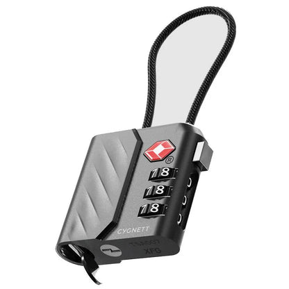 Cygnett Voyager Bluetooth TravelTag TSA Lock with USB-C Recharging