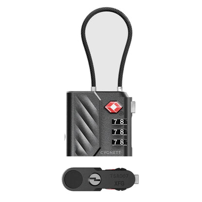 Cygnett Voyager Bluetooth TravelTag TSA Lock with USB-C Recharging
