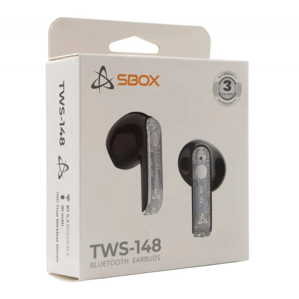 SBOX Bluetooth Headset with Microphone EB-TWS148 Black