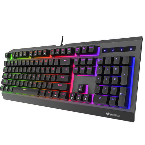 Rapoo V52S Gaming Backlit Membrane  (QWERTY) - Black