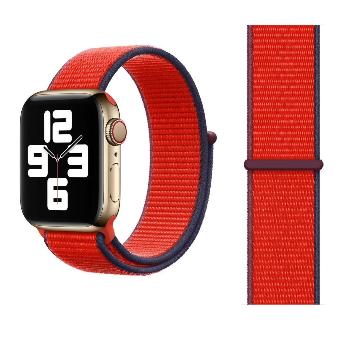 Apple Watch Red Sport Loop Band 40mm Adjustable New Opened Box MG443ZM/A