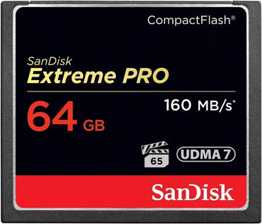 SanDisk Extreme Pro Compact Flash Memory Card 64GB 160 MB/s- Refurb