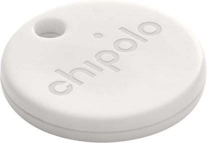 Chipolo ONE Point - Key Finder, Bluetooth Tracker for Keys, Bag - Works with Google's Find My Device app (Android only) (Off White)