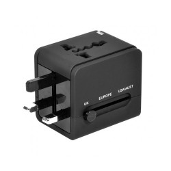 Port Designs Dual USB Port Universal Travel Adapter