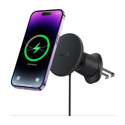 Baseus CW01 Magnetic Wireless Charging Car Mount Air Vent Version 15W - Cluster Black