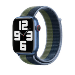 Apple Official Watch Band 42mm / 44mm / 45mm Strap  Sport Loop -Abyss Blue/Moss Green (Open Box)