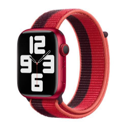 Apple Official Watch Band 38mm / 40mm / 41mm Strap Sport Loop- Red (Open Box)