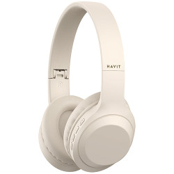 HAVIT H628BT Bluetooth Headphone - Beige