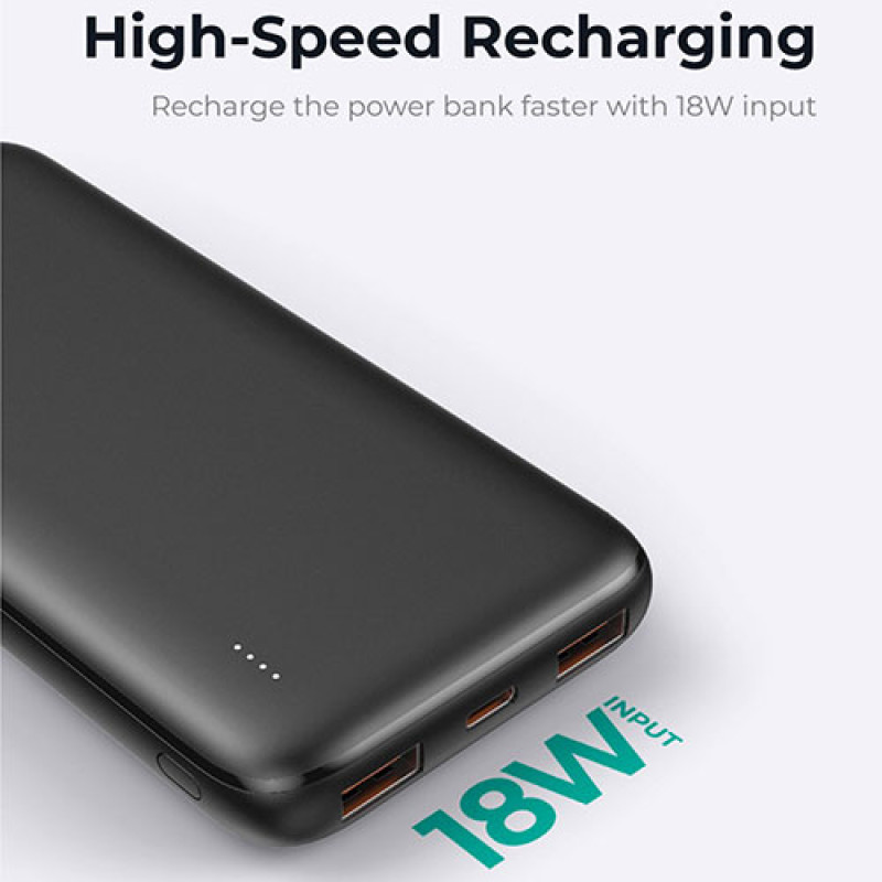 AUKEY PB-N73S 18W PD USB C Portable Charger Black 10000mAh