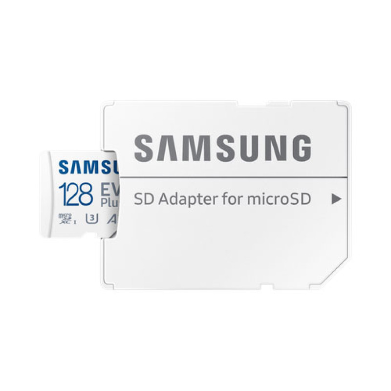 Samsung 128GB Evo Plus microSD Card (SDXC) + SD Adapter - 130MB/s