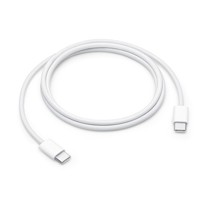 USB Type-C 1M 60W Braided Cable for Apple iPhone 15  - White