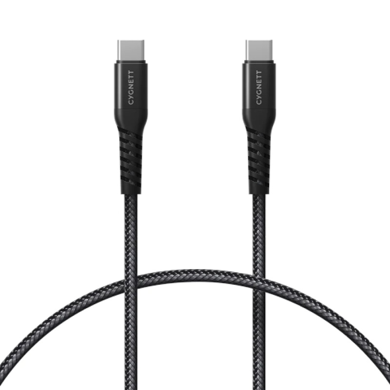 Cygnett EXOCONNECT USB-C to USB-C Cable 60W  Iphone 15 2M - Black