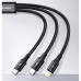 Baseus Rapid Series 3-in-1 Fast Charging Data Cable Type-C to C+L+C PD 20W 1.5m -  Black