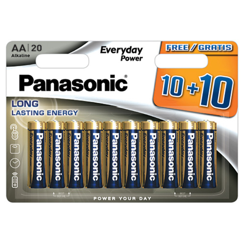 Panasonic Everyday Power 40 AA & AAA Batteries - Combo Pack