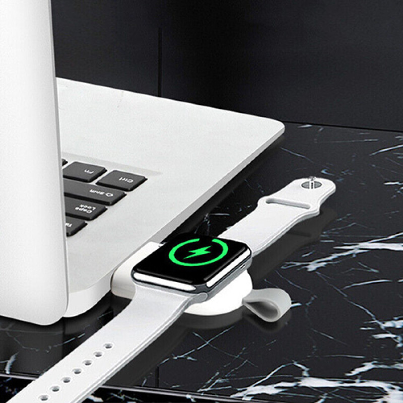 USB-C Magnetic Portable Wireless Charger for Apple Watch - White