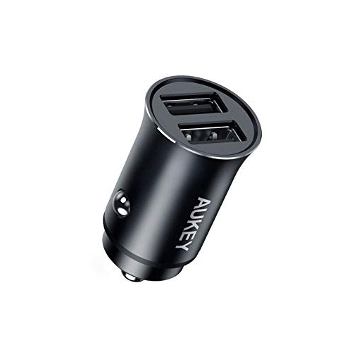 AUKEY 24W Dual USB-A Metal Car Charger