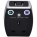 Masterplug USB Charger with Plug Through Surge Socket + 2 x 3.1A USB Ports - Black