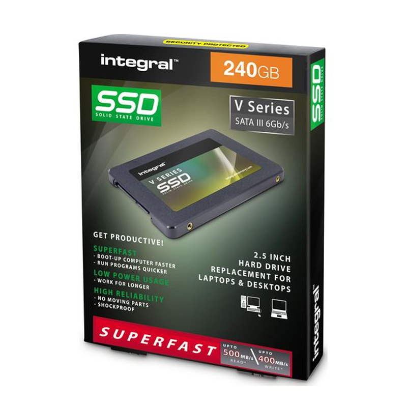 Integral 240GB V Series SATA III SSD Drive - 450MB/s (Version 2)