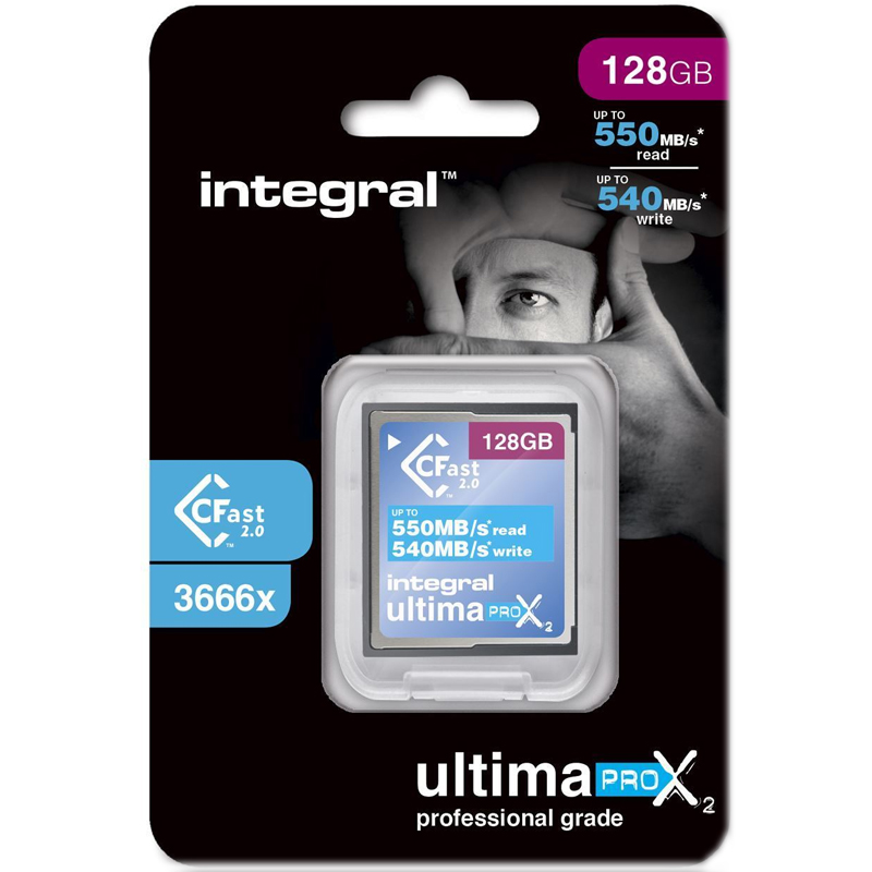 Integral 128GB UltimaPRO-X2 CFast 2.0 Card - 550MB/s