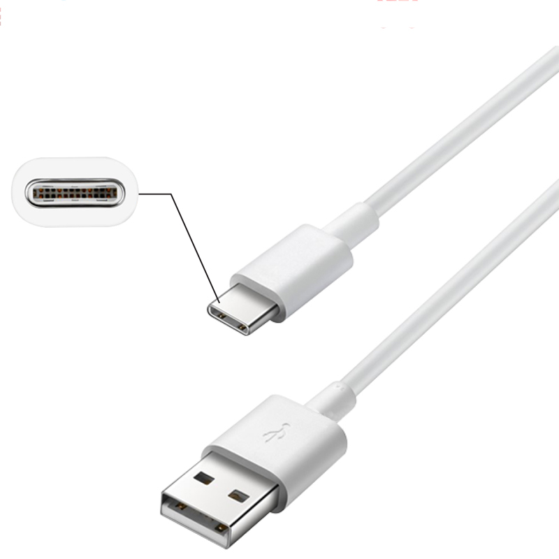 Samsung Galaxy Type C USB Data Cable - White - 80cm