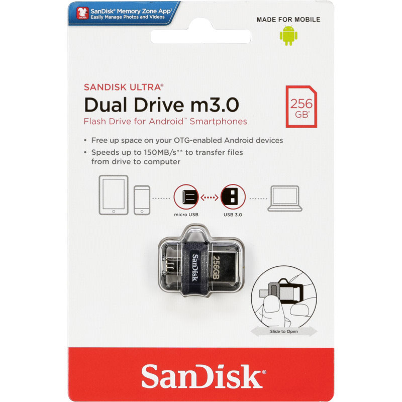 SanDisk 256GB Ultra Dual M3.0 USB Drive