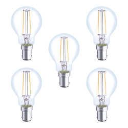 Integral LED Full Glass Mini Globe B15 2W (23W) 2700K Non-Dimmable Lamp - 5 Pack