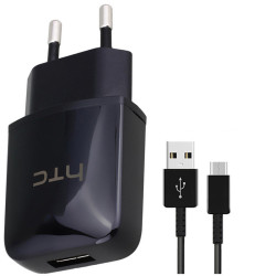 HTC 1A EU Travel Charger + Micro USB Cable - Black