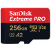 SanDisk 256GB Extreme Pro V30 Micro SD Card (SDXC) UHS-I U3 +Adapter - 170MB/s