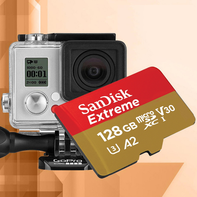 SanDisk 128GB Extreme A2 V30 Micro SD Card (SDXC) UHS-I U3 + Adapter- 160MB/s